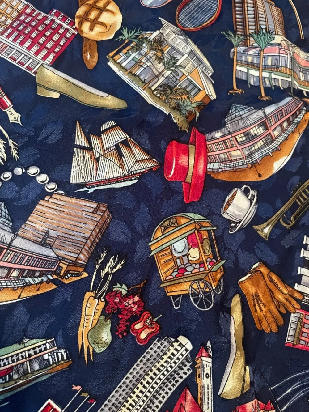Vintage oversize Nicole Miller scarf
